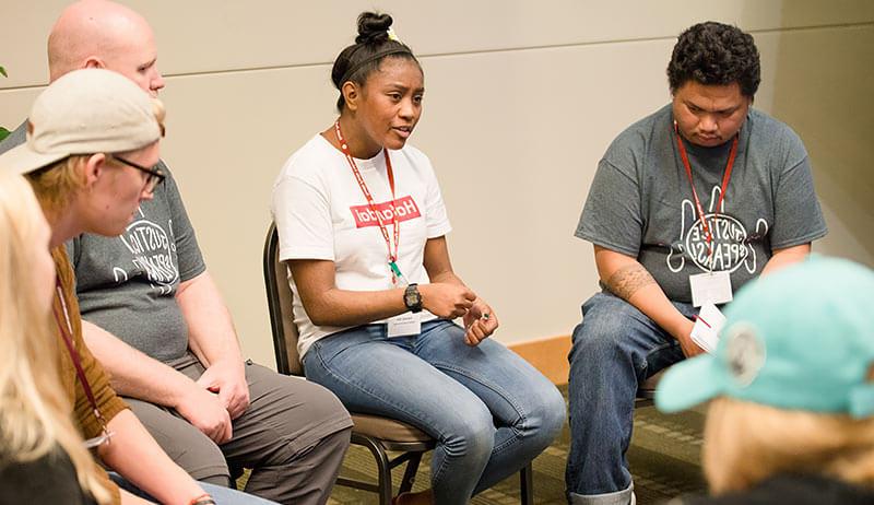 SPU students talking about issues of diversity